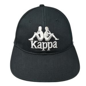 Kappa Snapback Hat Black Size 59 Embroidered Logo Adjustable Sportswear Cap